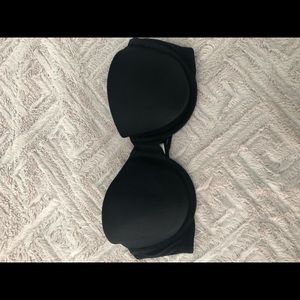 Black Strapless Victoria’s Secret bra size 36C